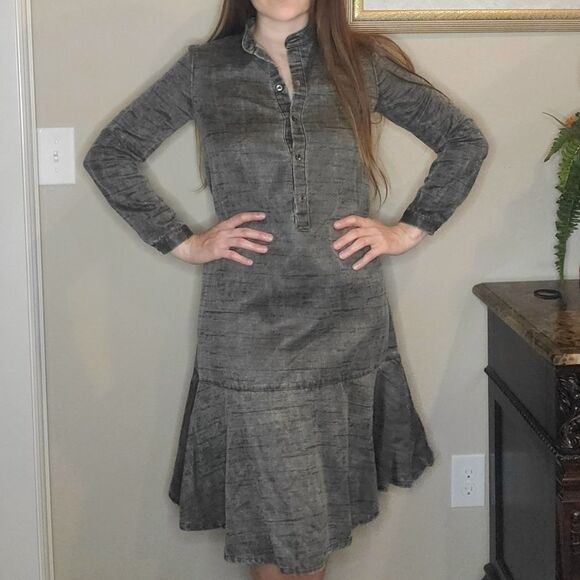 Crimson+Clover Front-button Shirt Dress - Picture 8 of 10